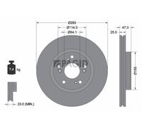 2x PAGID Bremsscheibe innenbelüftet Ø293mm für Honda Civic IX FB FG FC_ FK