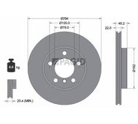 2x PAGID Bremsscheibe innenbelüftet Ø294mm für MINI Mini Countryman R60 R61