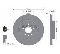 PAGID 55398NC Bremsscheibe