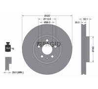 2x PAGID Bremsscheibe innenbelüftet Ø320mm für Audi A6 Avant 4G5 C7 4GD