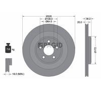 2x PAGID Bremsscheibe innenbelüftet Ø326mm für Jaguar S-Type X200 XF Sportbrake
