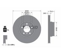 2x PAGID Bremsscheibe innenbelüftet Ø330mm für BMW 3er Touring F31 F30 F80