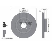 2x PAGID Bremsscheibe innenbelüftet Ø360mm für Land Rover Discovery IV L319 LA