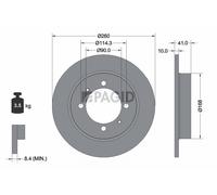 2x PAGID Bremsscheibe voll Ø260mm für Mitsubishi Space Star DG_A Carisma DA_