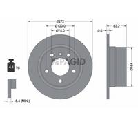 2x PAGID Bremsscheibe voll Ø272mm für BMW Z3 Roadster E36