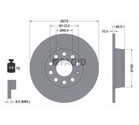 2x PAGID Bremsscheibe voll Ø272mm für VW T-ROC A11 D11 Golf VI 5K1 1T1
