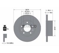2x PAGID Bremsscheibe voll Ø276mm für Iveco Daily III Pritsche/Fahrgestell