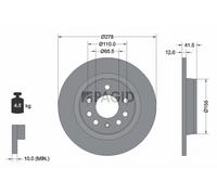 2x PAGID Bremsscheibe voll Ø278mm für Opel Vectra C Caravan Saab 9-3 Cabriolet