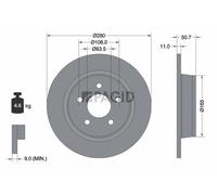 PAGID 55389NC Bremsscheibe