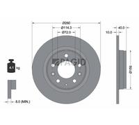 2x PAGID Bremsscheibe voll Ø280mm für Mazda MX-5 III NC 6 Kombi GH GY Isuzu