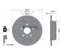 2x PAGID Bremsscheibe voll Ø282mm für Honda FR-V BE Stream RN