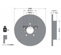 2x PAGID Bremsscheibe voll Ø290mm für Nissan Qashqai II J11 J11_ Renault