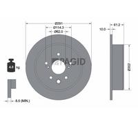 2x PAGID Bremsscheibe voll Ø291mm für Lexus IS II GSE2_ ALE2_ USE2_ _E2_