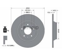 2x PAGID Bremsscheibe voll Ø302mm für Audi A6 Allroad 4FH C6 4F5