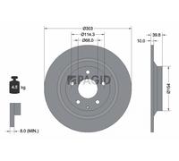 2x PAGID Bremsscheibe voll Ø303mm für Mazda CX-5 KF KE GH CX-30 DM DR