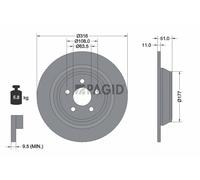 2x PAGID Bremsscheibe voll Ø316mm für Ford S-Max CJ WA6 Galaxy CK FORD USA