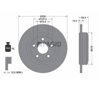 2x PAGID Bremsscheibe voll Ø330mm für Jeep Grand Cherokee IV WK WK2 Dodge