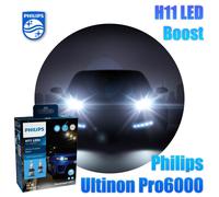 2x Philips H11 LED Ultinon Pro6000 Boost +400% mehr Licht mit Zulassung 12V Auto