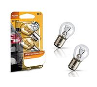 2x Philips P21/5W 12V BAY15d 12499B2 Vision - mehr Licht Weiß Parklicht Rückfahrlicht Bremslicht Hecklicht Ersatz Halogen Lampe E-geprüft