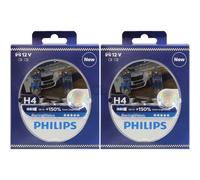 2er SET Autoglühbirne Philips RACINGVISION 12342RVS2 H4 P43t-38/55W/12V