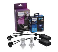 2x PHILIPS Ultinon Pro6000 HL Boost H4 LED + Adapter für HYUNDAI i20 II (GB, IB)
