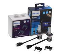 2x PHILIPS Ultinon Pro6000 HL Boost H7 LED + Adapter für FORD FIESTA 7 FOCUS 4