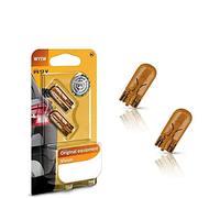 2x Philips Vision WY5W 12V 12396NAB2 High Tech Orange Amber Ersatz Halogen Birne für Blinkleuchte - Blinker vorne Blinker hinten Blinker seitlich E-geprüft