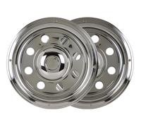 2x LKW NFZ Radzierblende Edelstahl V2A 19,5" 19,5 Zoll Radblenden Felgendeckel