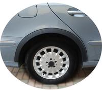 2X Radlauf Schwarz hinten Kotflügel Zierleisten für MERCEDES W211 S211 Bj. 02-09