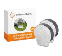 2x Radschutzhüllen 70–78 cm – wetterfestes Polyester mit UV-Schutz & Ösen – Radabdeckung für Wohnmobil, Wohnwagen & Anhänger – langlebige Reifenabdeckung für Outdoor