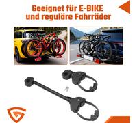 Eufab Strap Rahmenhalter kurz Ø 25+30mm abschließbar für Fahrräder und E-Bikes