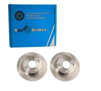 2x RAP BRAKES BREMSSCHEIBEN 260mm VOLL HINTEN passend für HONDA ACCORD | R-D0415