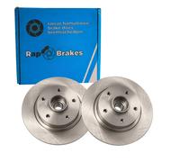 2x Rap Brakes Bremsscheiben 274mm Voll Hinten Passend Für Renault Fluence Grand Bremsscheibe: A.b.s.: 18160c Abakus: 23104039 Abakus: 231040392 Ash