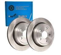 2x Rap Bremsscheiben 330mm Innenbelüftet Hinten Passend Für Jeep Grand R-d1059 Bremsscheibe: A.b.s.: 18223 Aisin: P6r1723s Ashika: 6109907c Blue