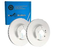2x RAP BREMSSCHIEBEN 318mm BELÜFTET VORNE passend für MERCEDES C-KLASSE | R-D112