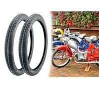 2x Reifen 2.25 x 19 Zoll KENDA, Profil K251A, 30B kompatibel mit Simson SR2, Hercules 219, Zündapp, Motorrad Moped Mofa