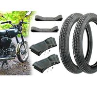 2x Reifen 2.75 x 16 Zoll K30 46J M/C Reinforced + Schlauch + Felgenband für Simson S50 S51 S70 S53 KR51 SR4, hergestellt mit Heidenau