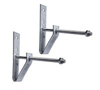 2x Reifenhalter Wand 12 cm Auflagefläche und Felgenhalter – Reifen Wandhalterung aus Metall inkl. Dübel und Schrauben Reifenständer als Felgenbaum