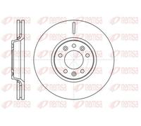 2x REMSA Bremsscheibe 61054.10 für CITROËN passend für FIAT PEUGEOT TOYOTA
