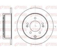 2x REMSA Bremsscheibe 61401.00 für KIA