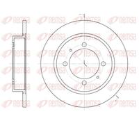 2x REMSA Bremsscheibe 6447.00 für MITSUBISHI VOLVO