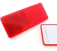 2X Rote Reflektoren Rückstrahler Katzenaugen Rückleuchten Selbstklebend -Wohnwagen und Anhänger