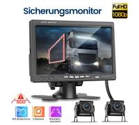2 x Kabellose Rückfahrkamera + Funk Monitor Rückfahrsystem Drahtlos LKW 12V 24V