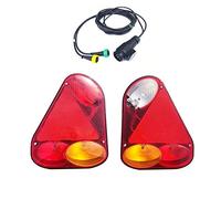 2x Rückleuchte 12/24V LKW PKW Anhänger m.Bajonett Glühbirnen 9m 13 pol Kabelbaum