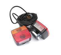 2x Rückleuchten mit Kabel Heckleuchten E4 4 Funktionen für Wohnwagen mit magnet