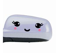 2x Rückspiegel Auto Aufkleber Süß Niedlich Autoaufkleber Sticker Spiegel 11x4 cm