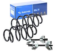 2x SACHS Fahrwerksfeder Vorne + Federspanner für MERCEDES C CL203-S203 CLC CLK