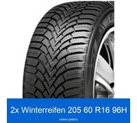 2x Sailun Ice Blazer Alpine Plus 3PMSF XL Winterreifen 205/60 R16 96H | 41119