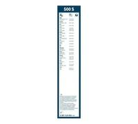 Wischblatt BOSCH Twin 500S, 500mm, Vorne, 2 Stück [A]