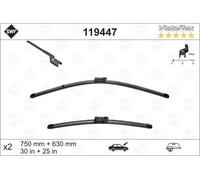 2x Scheibenwischerblatt vorne Flachbalkenwischblatt 119447 SWF für CITROËN DS